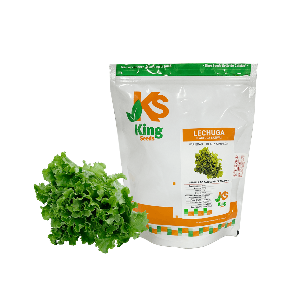 Lechuga Back Simpson Sobre 1 Libra