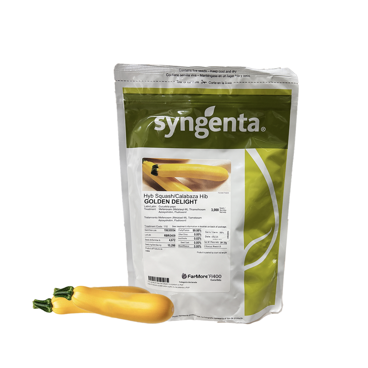 Calabaza Golden Delight Sobre 3 millares