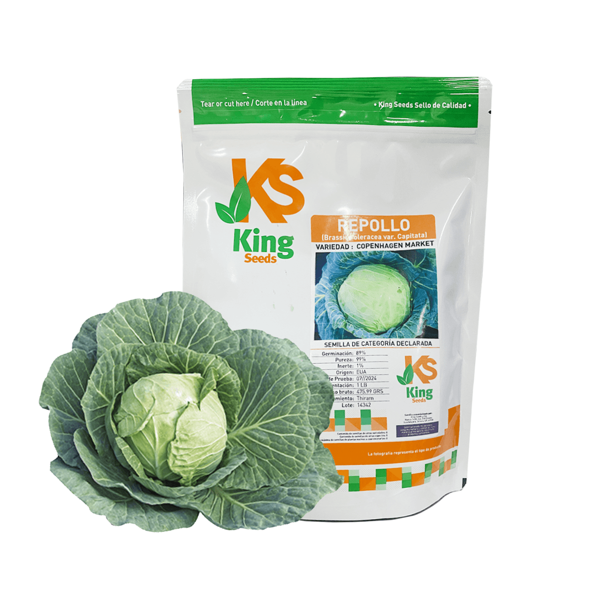 Repollo Copenhagen Market Sobre 1 Libra