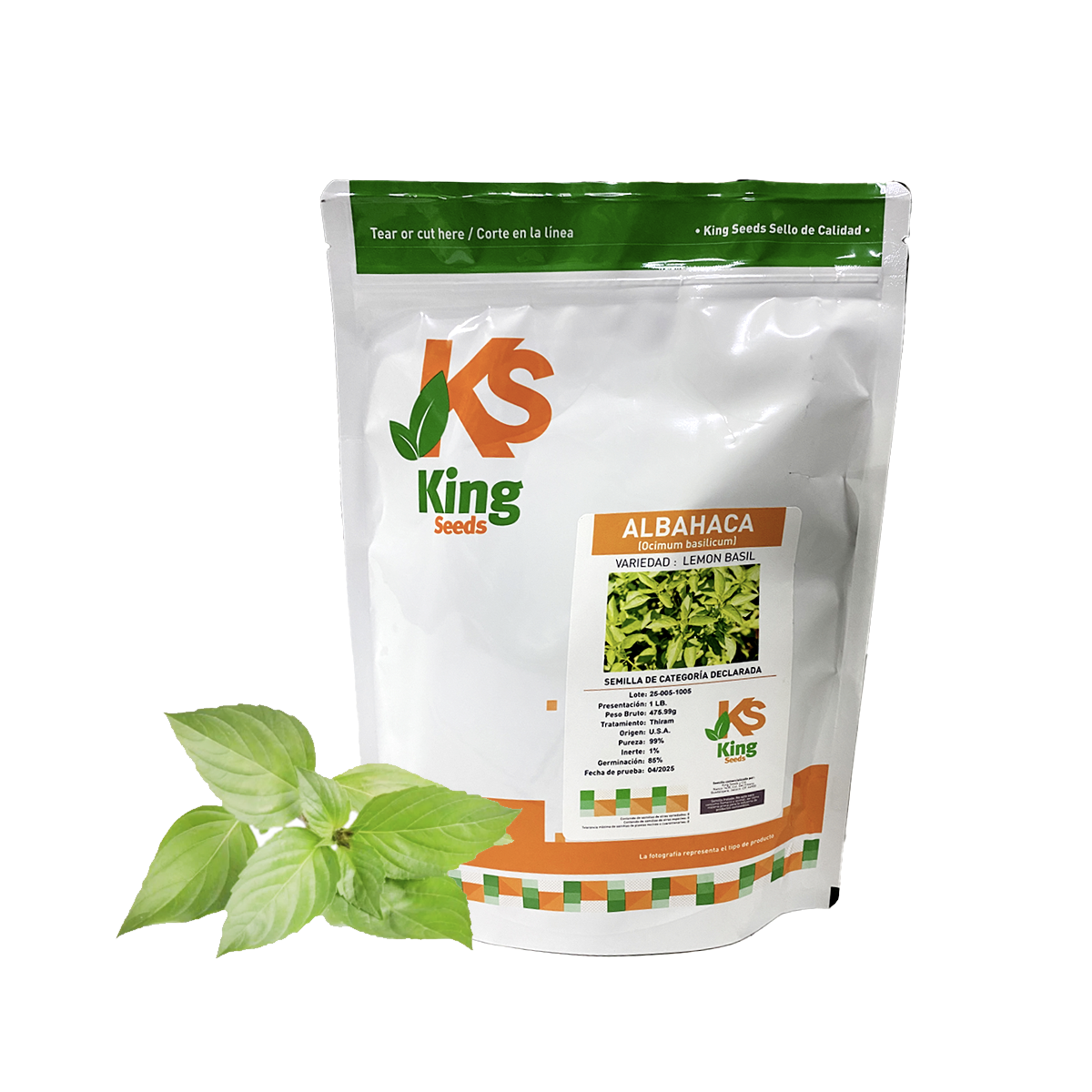 Albahaca Lemon Basil Sobre 1Lb