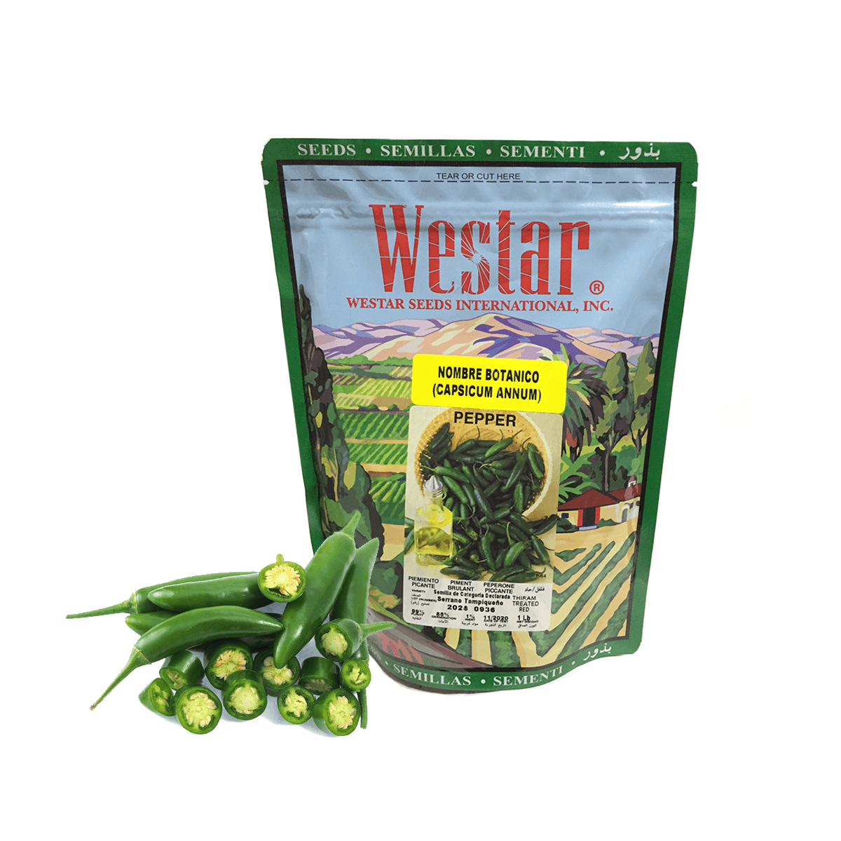 Chile Serrano Tampiqueño Sobre 1 Lb