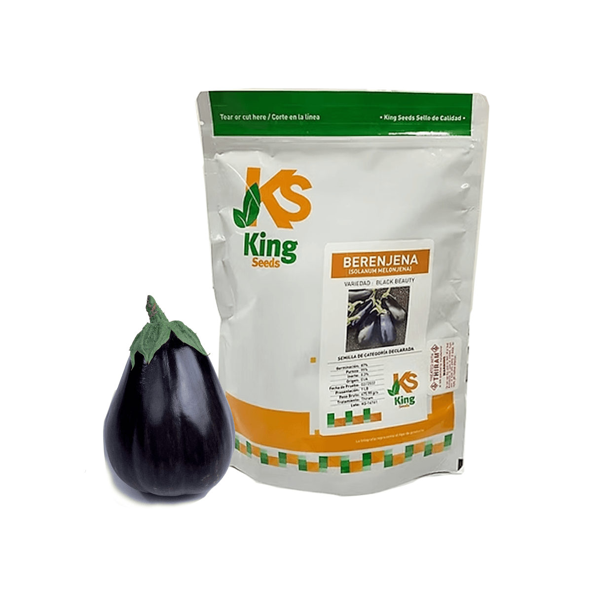 Berenjena Black Beauty Sobre 1 Lb