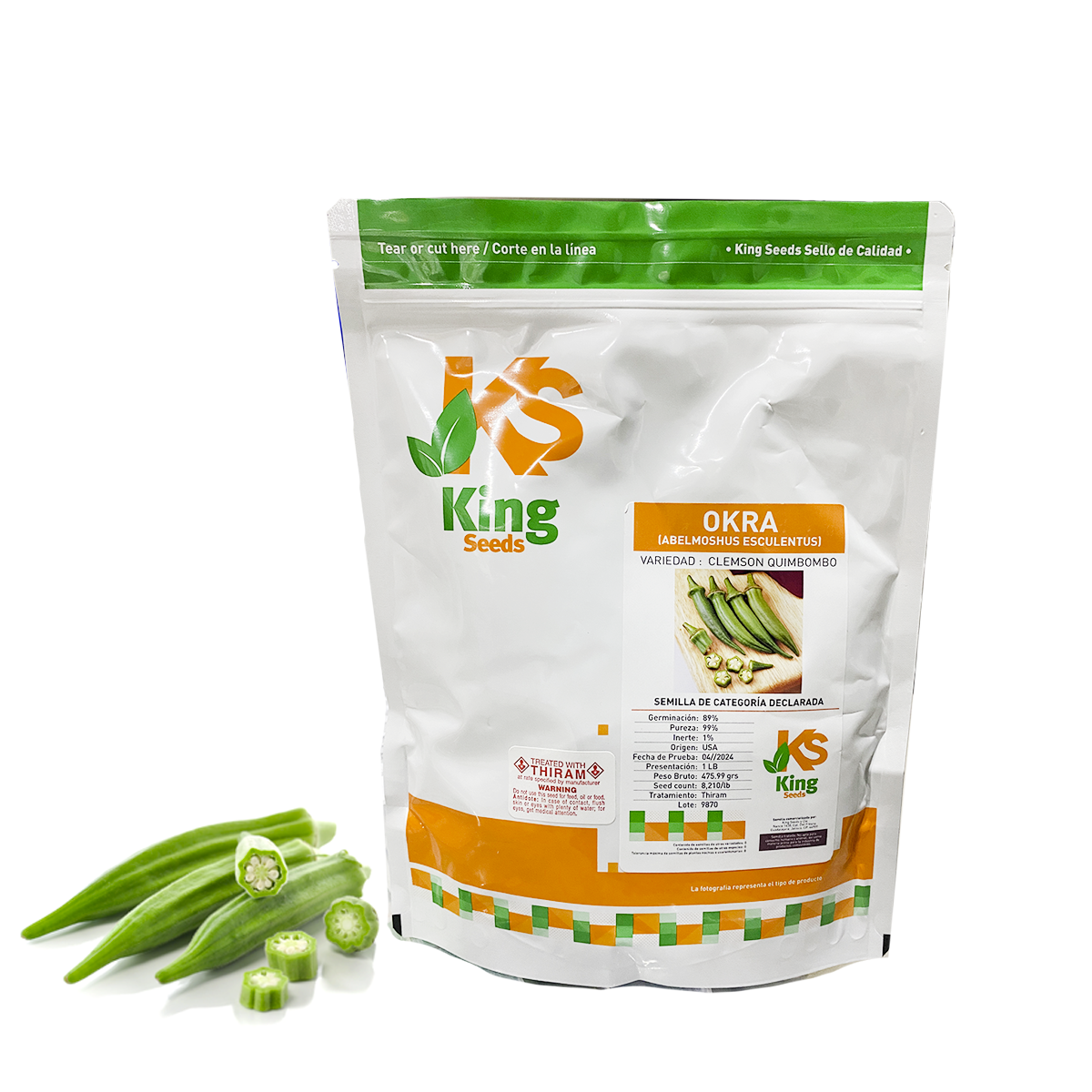 Okra Clemson Spineless Sob 1Lb