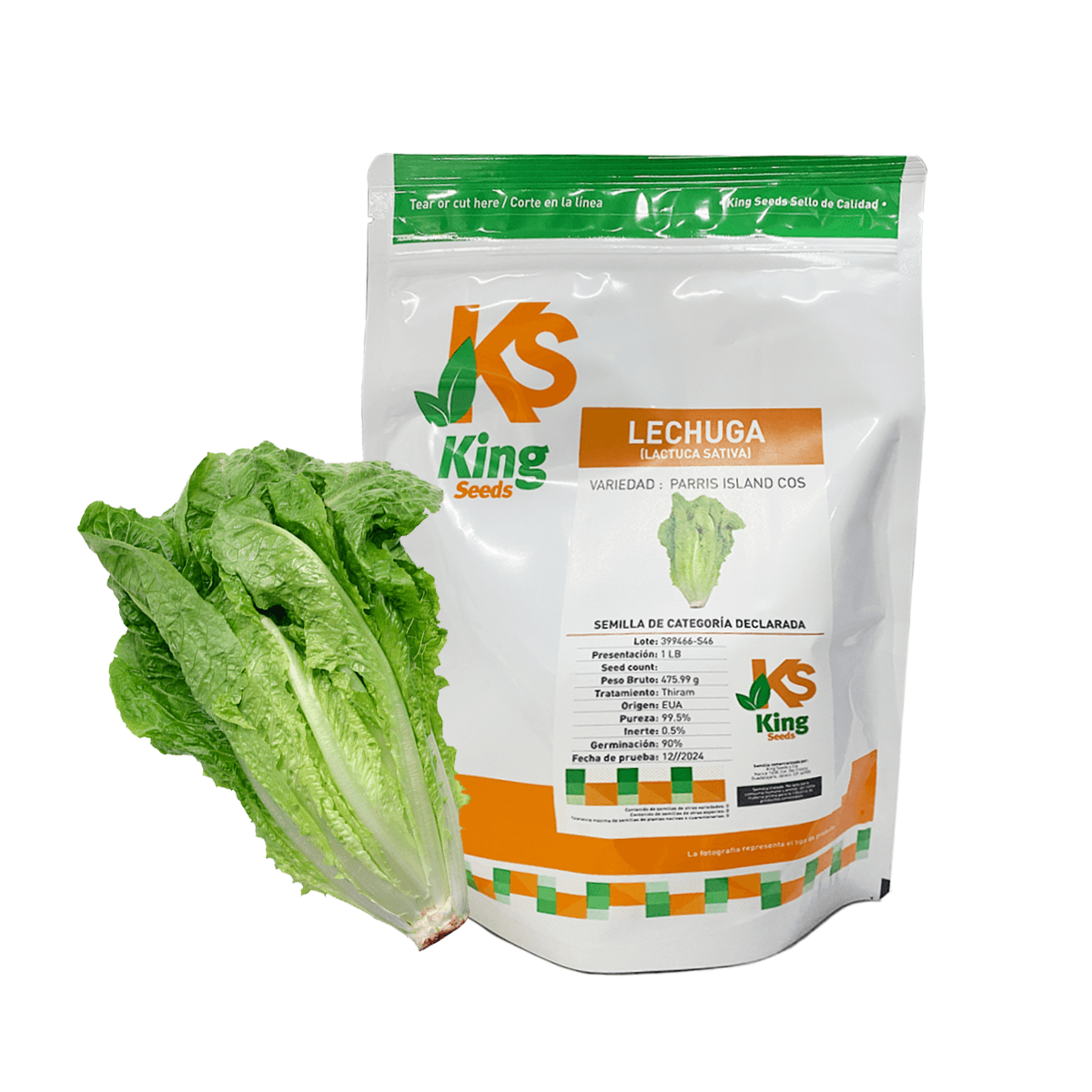 Lechuga Parris Island Cos Sobre 1 Libra