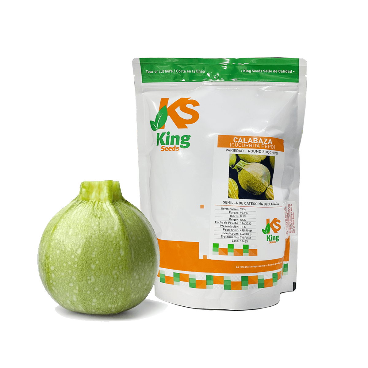 Calabaza Round Zucchini Sobre 1 libra