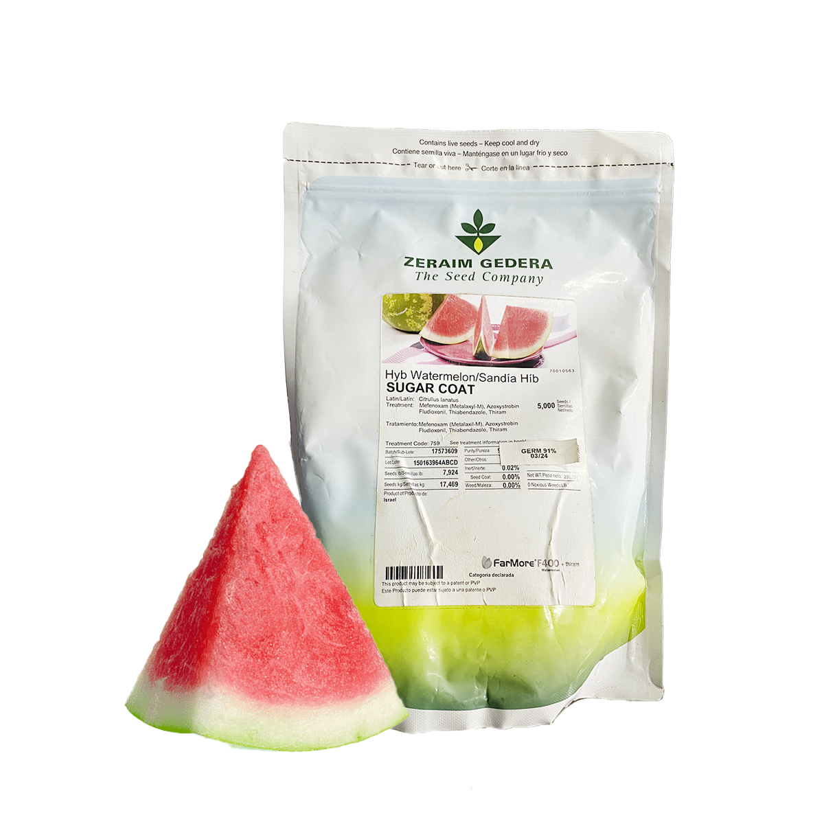 Sandia Sugar Coat Sobre 5 Millares