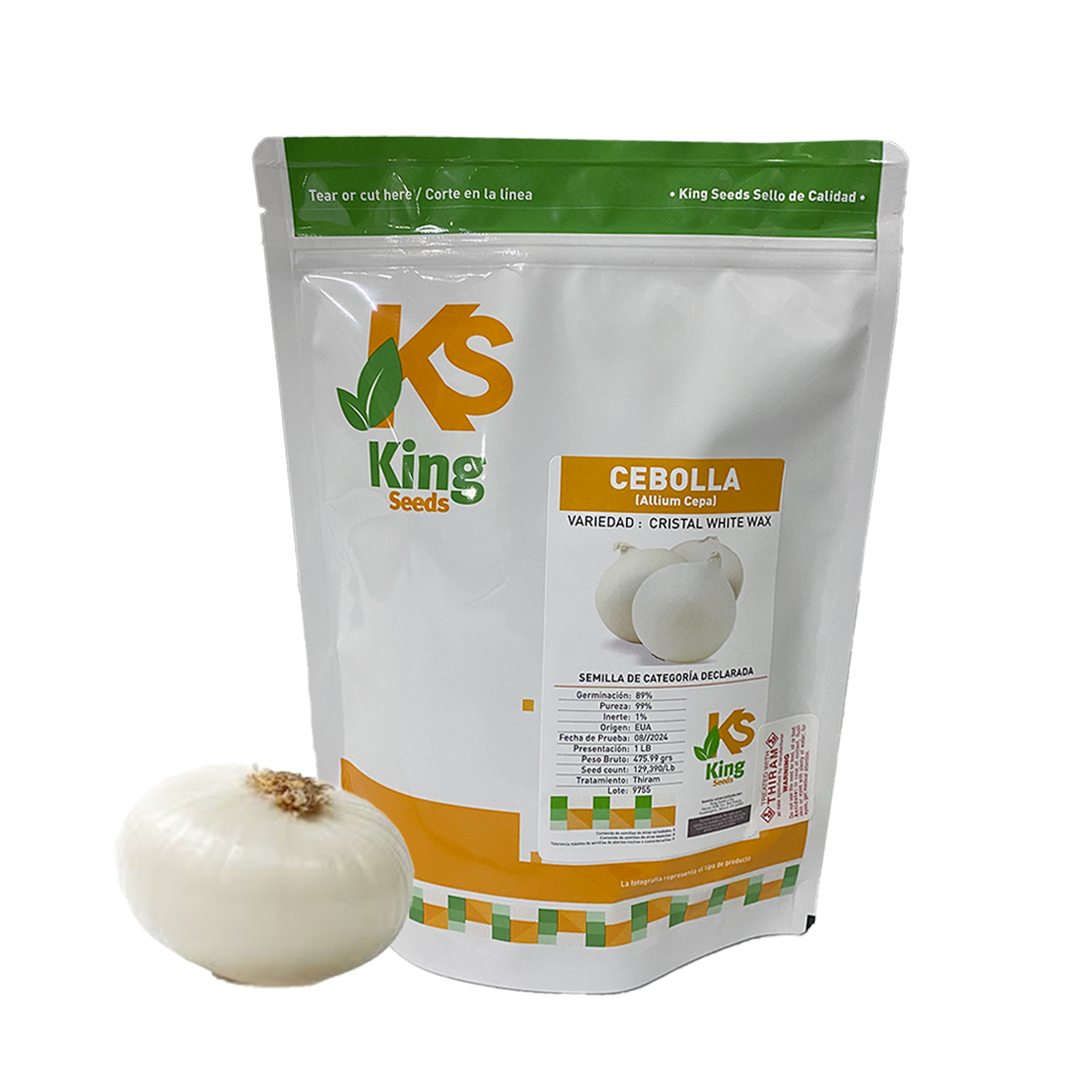 Cebolla Cristal White Wax Sobre 1 Lb