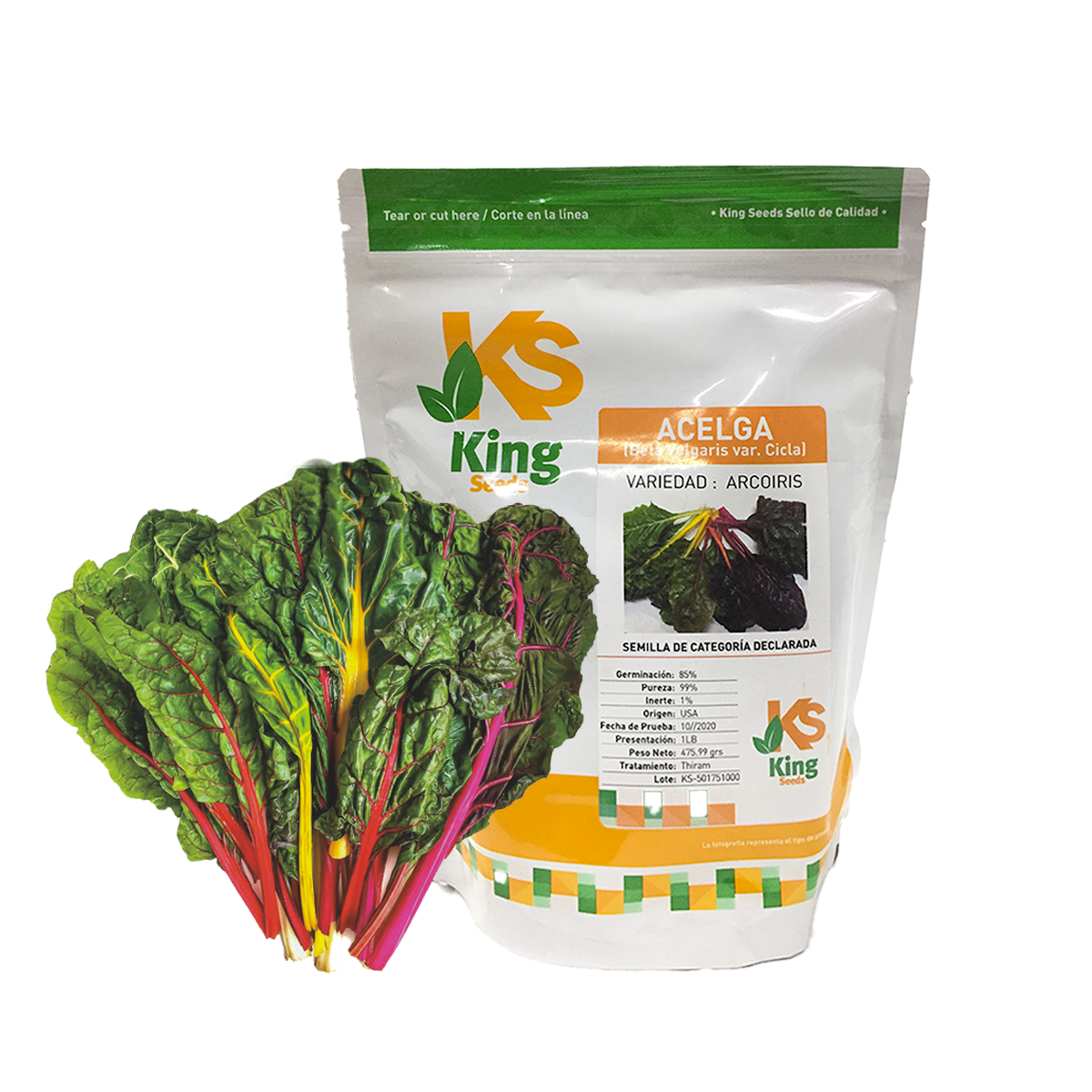 Acelga Arcoiris Sobre 1 lb