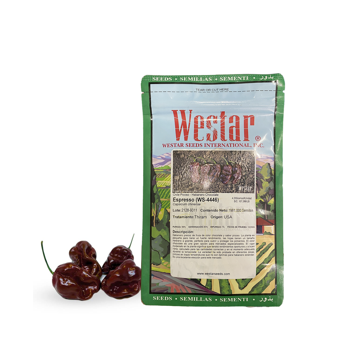 Chile Habanero Chocolate Espresso Sobre 1 Millar