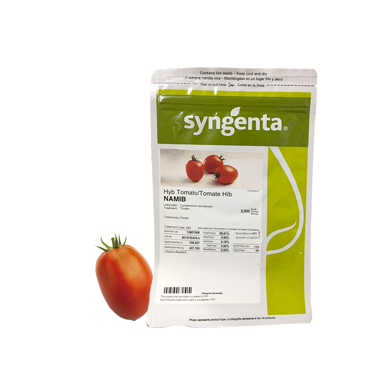 Tomate Namib sobre 5 millares. 25% descuento