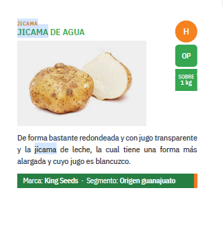Jicama De Agua Sobre 1 Kg St