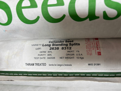 Cilantro Long standing mitades Saco 10 Kg